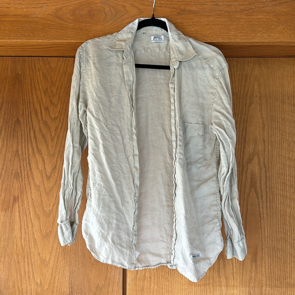 Manuel ritz pipo vintage Italian linen button down